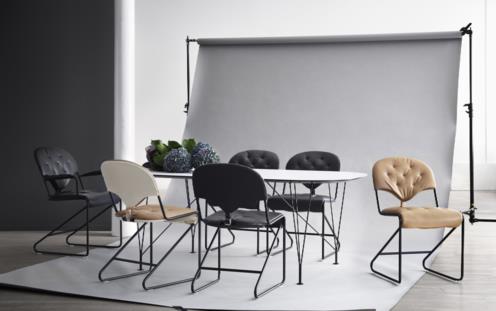 Krzesło Sam czarne naturale camel